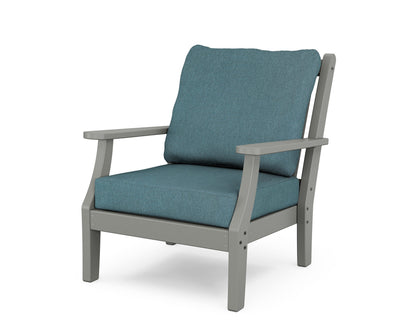 Country Living Wovendale Deep Seating Chair in Slate Grey / Ocean Teal