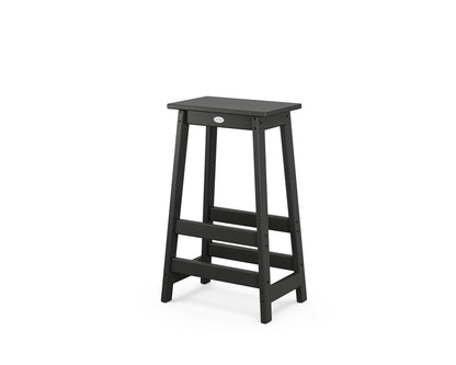 POLYWOOD® Modern Studio Bar Stool in Black