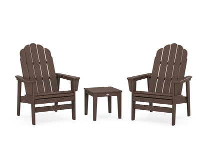 POLYWOOD® 3-Piece Vineyard Grand Upright Adirondack Set in Mahogany