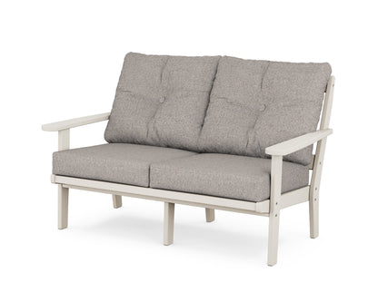 POLYWOOD® Mission Deep Seating Loveseat in Sand / Weathered Tweed
