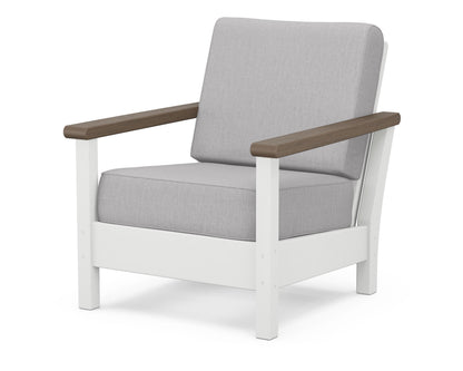 POLYWOOD® Harbour Deep Seating Chair in White / Kona / Granite