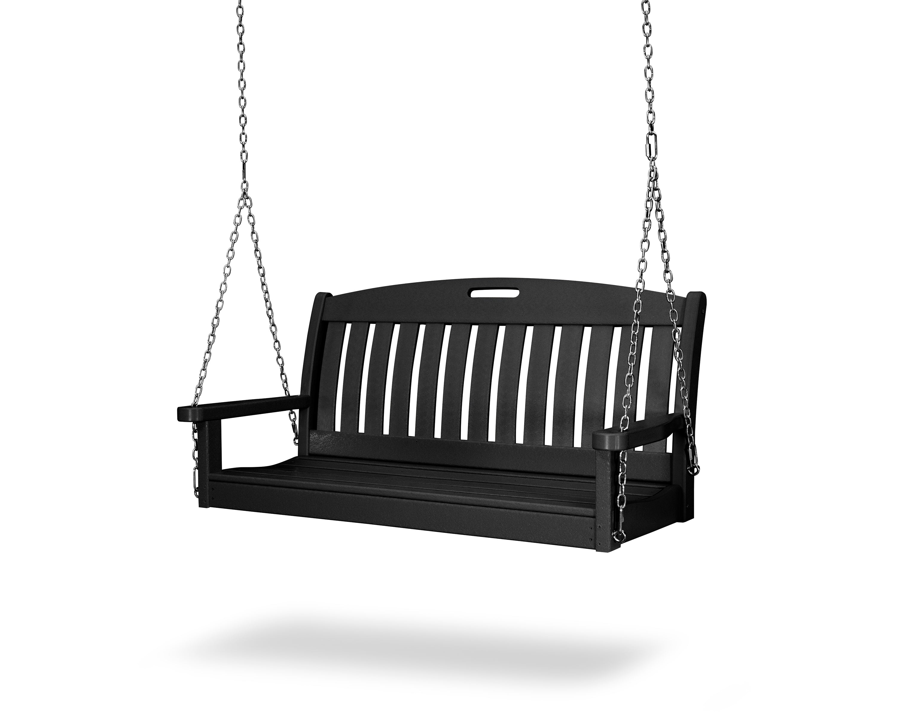 POLYWOOD® Nautical 48" Swing in Black