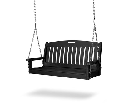 POLYWOOD® Nautical 48" Swing in Black