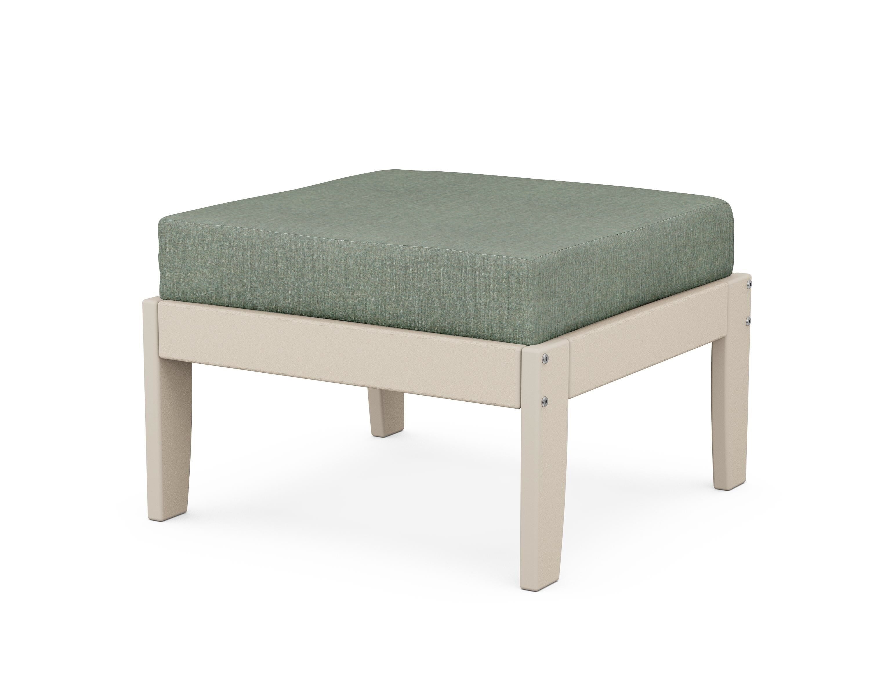 Unbranded Modular Ottoman - Classic in Sand / Cast Sage