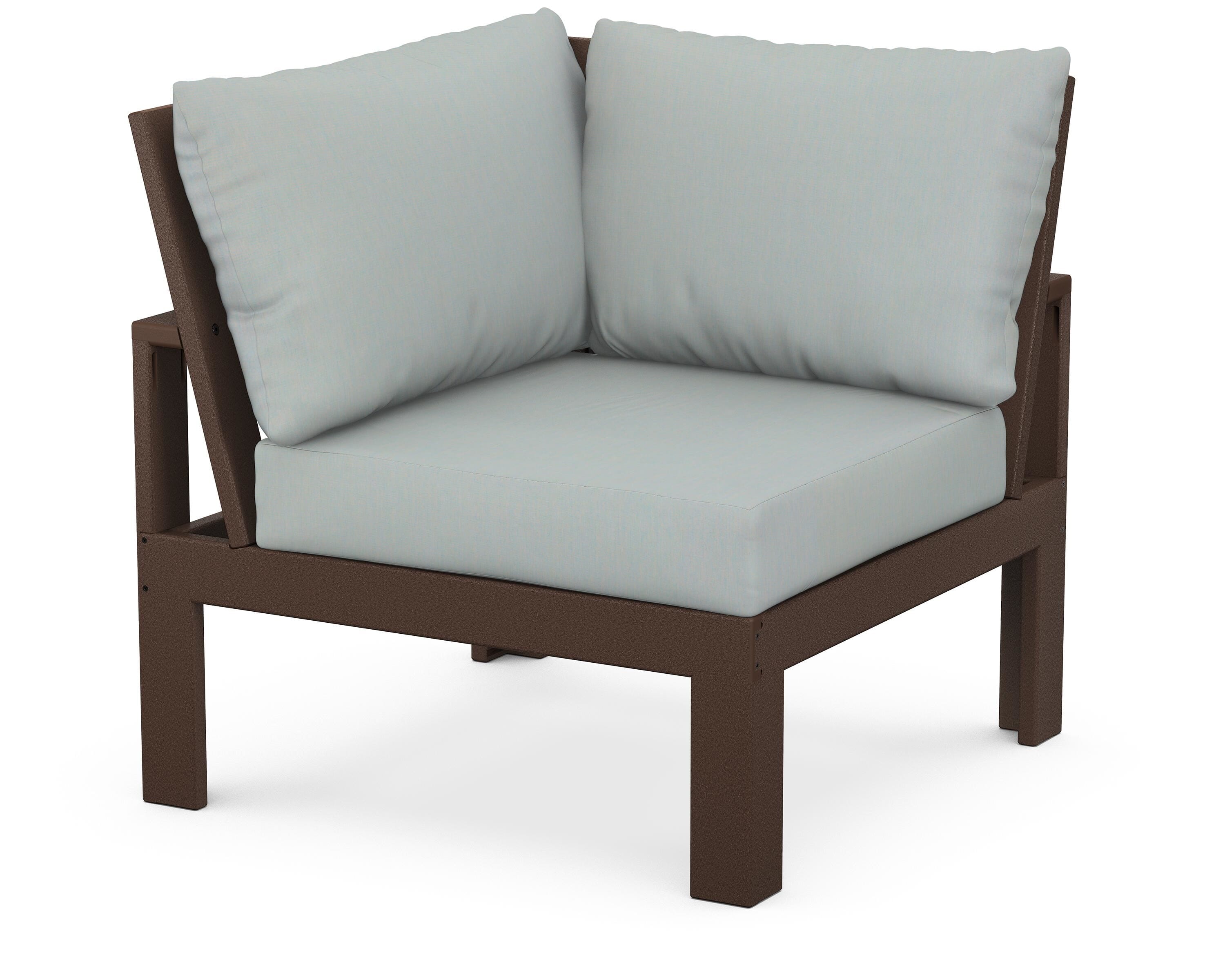Unbranded Modular Corner Chair in Mahogany / Spa