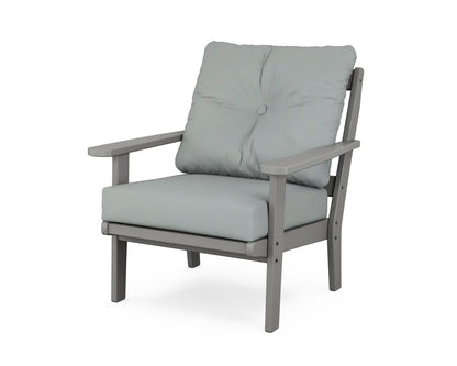 POLYWOOD® Mission Deep Seating Chair in Slate Grey / Spa