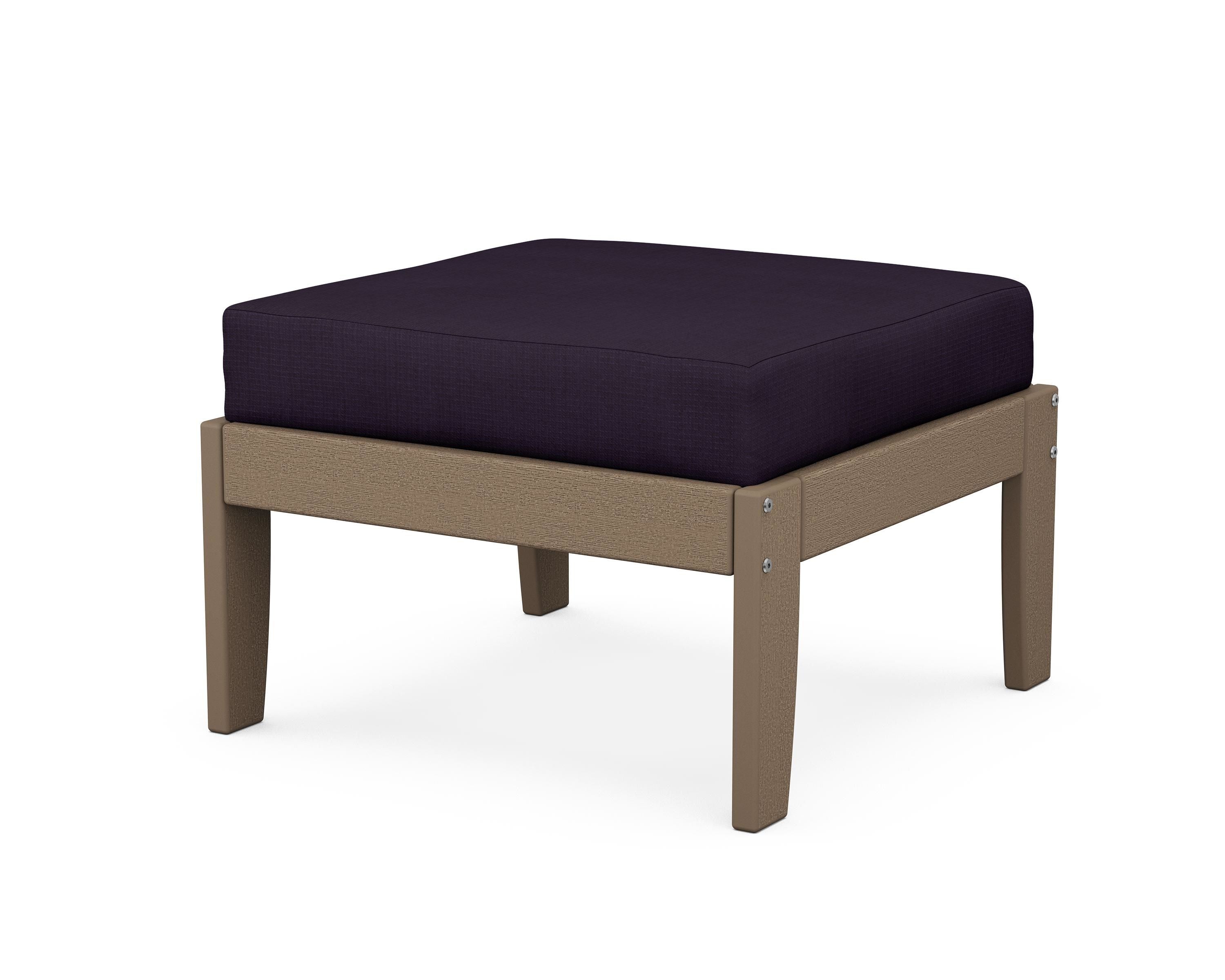 Unbranded Modular Ottoman - Classic in Vintage Sahara / Navy Linen