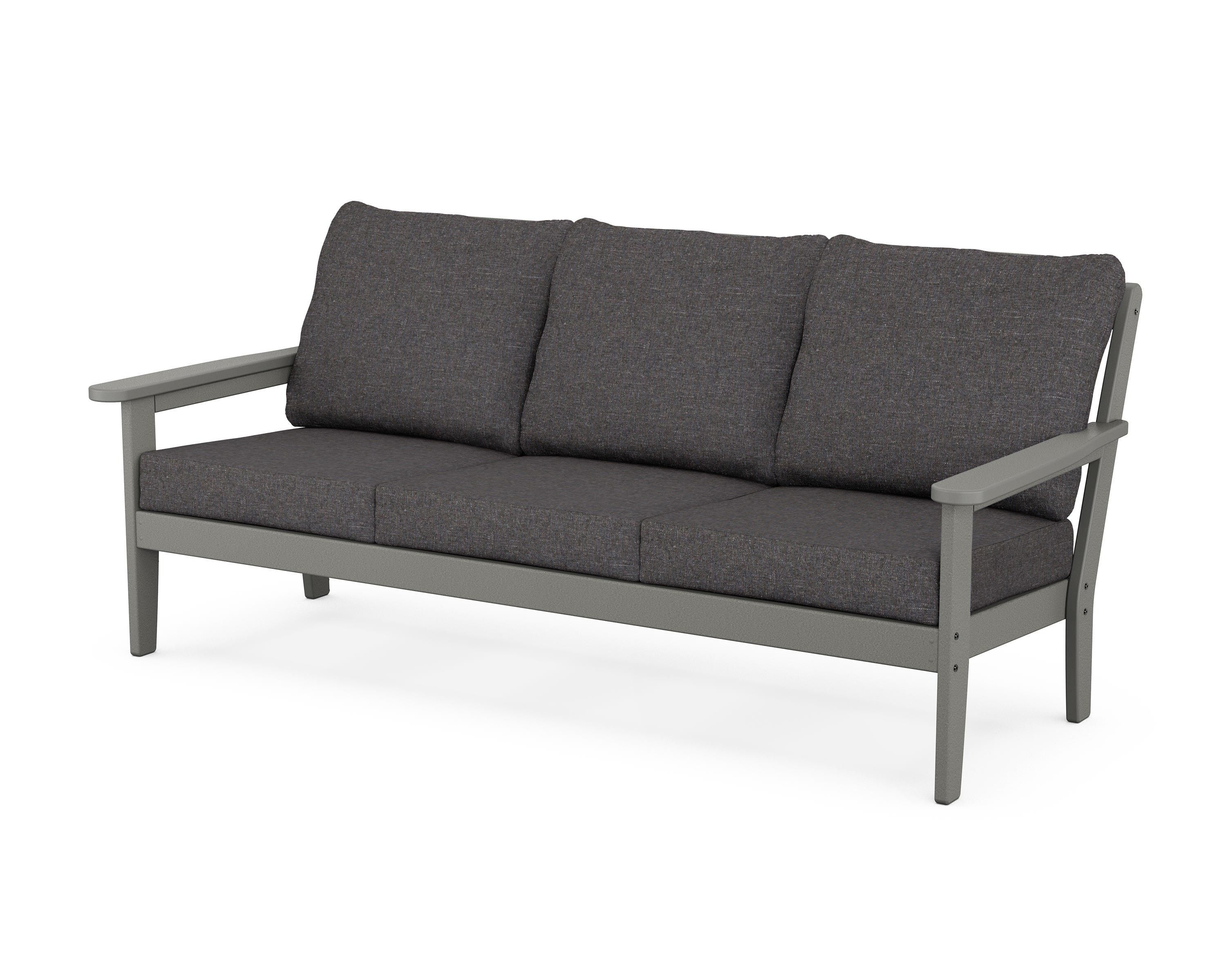 Country Living Cottage Deep Seating Sofa in Slate Grey / Ash Charcoal