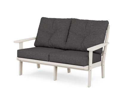 POLYWOOD® Mission Deep Seating Loveseat in Sand / Ash Charcoal