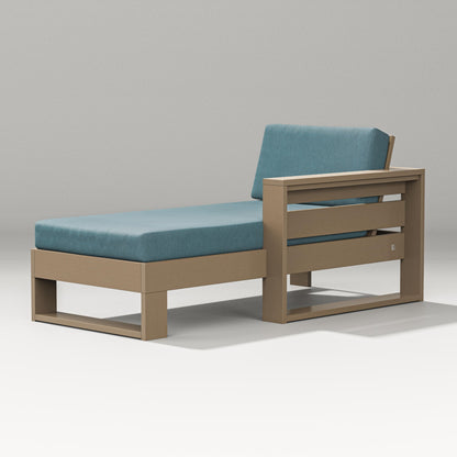 PW Designer Series Latitude Modular Right Arm Chaise in Vintage Sahara / Ocean Teal