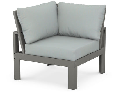 Unbranded Modular Corner Chair in Slate Grey / Spa