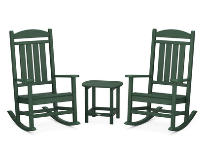 POLYWOOD® Presidential Rocker 3-Piece Set in Green