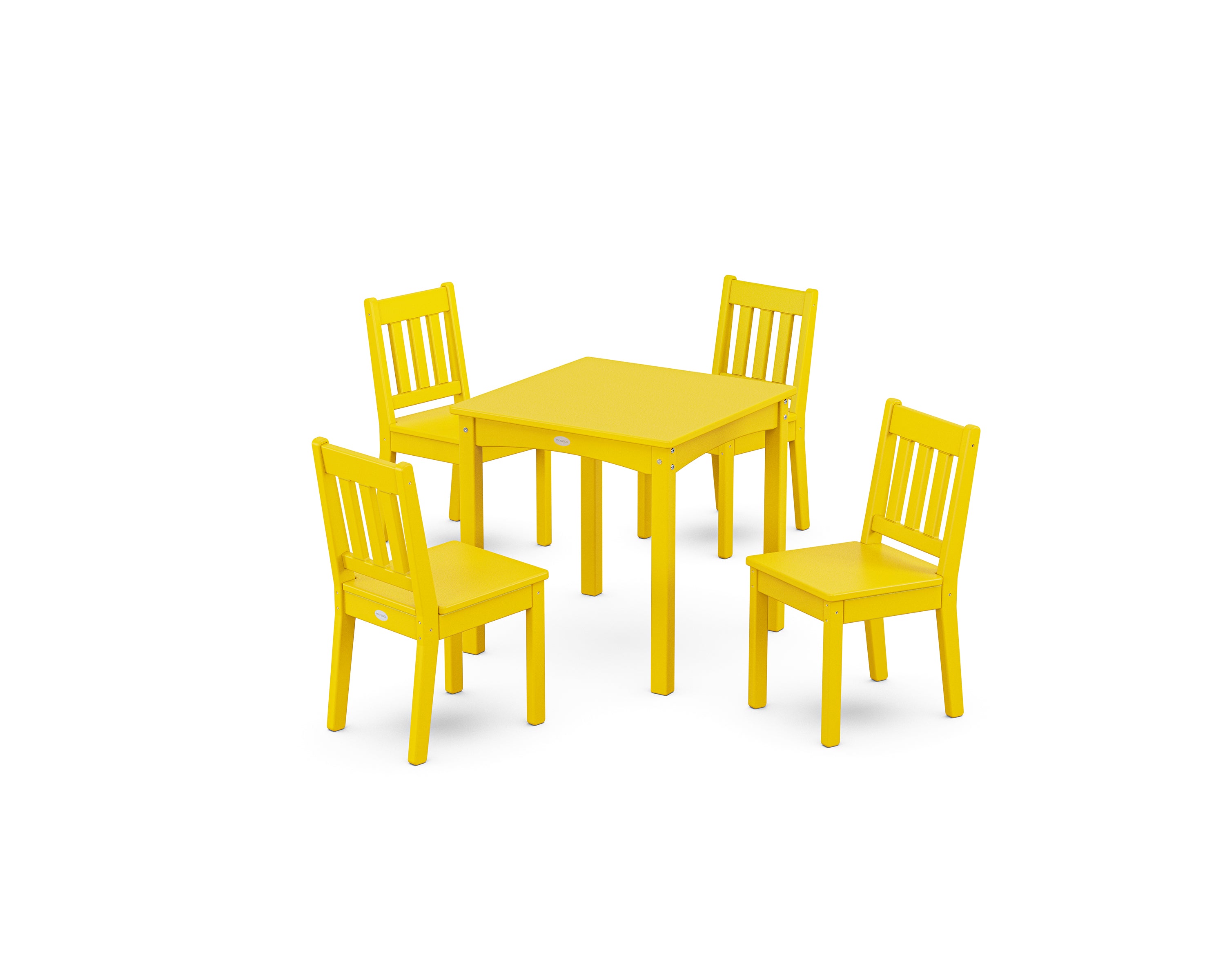 POLYWOOD® Vineyard Kids 5-Piece Dining Set in Lemon