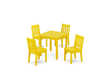POLYWOOD® Vineyard Kids 5-Piece Dining Set in Lemon