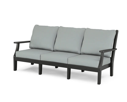 Country Living Wovendale Deep Seating Sofa in Black / Spa