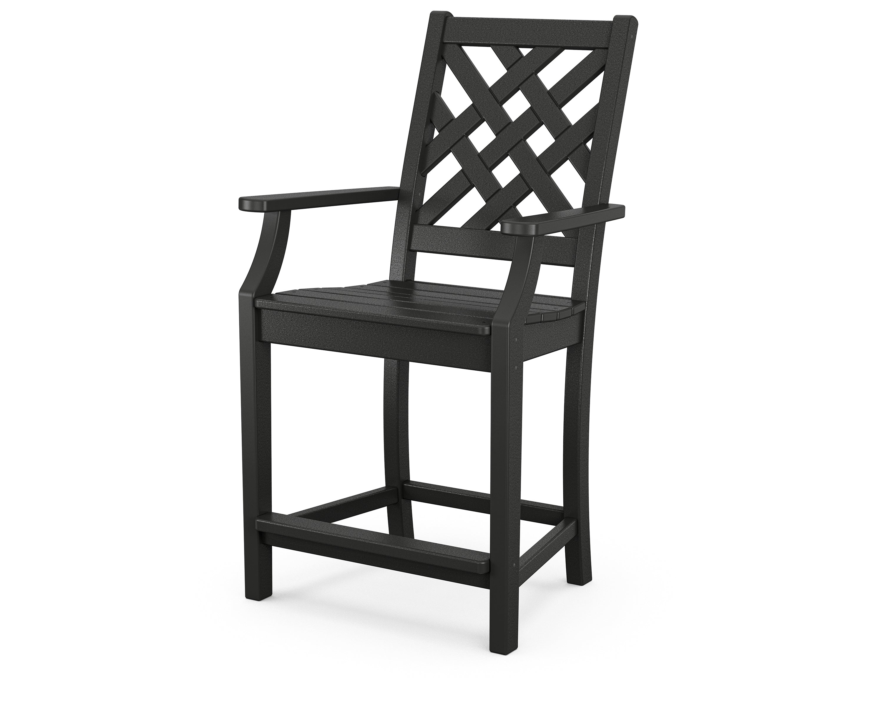Country Living Wovendale Counter Arm Chair in Black