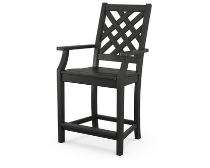 Country Living Wovendale Counter Arm Chair in Black