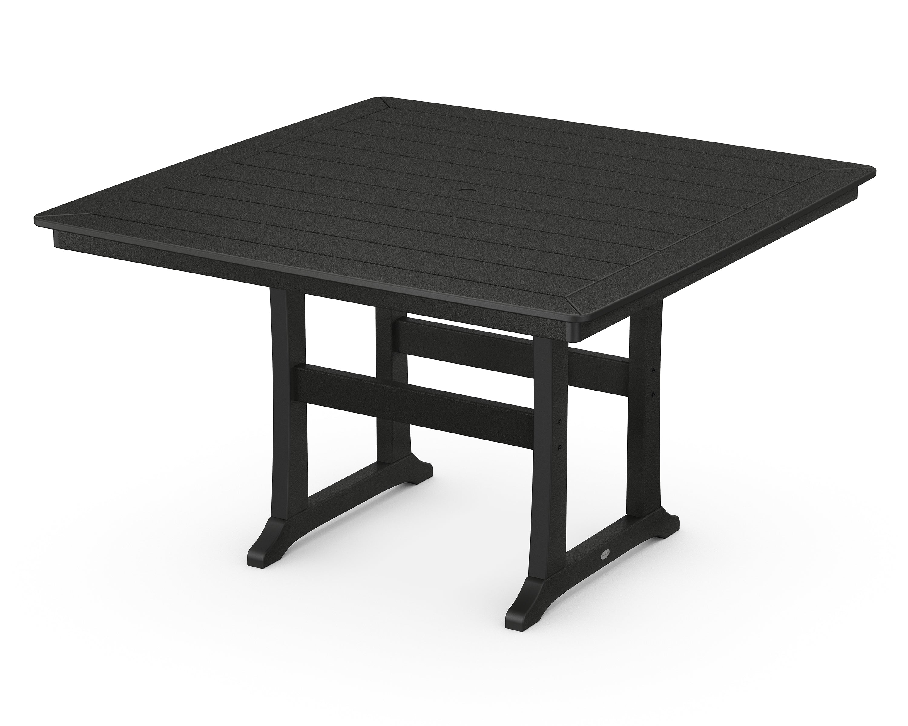 POLYWOOD® Nautical Trestle 59" Counter Table in Black
