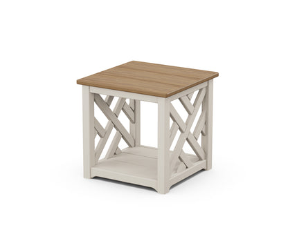 POLYWOOD® Chippendale Accent Table in Sand / Natural