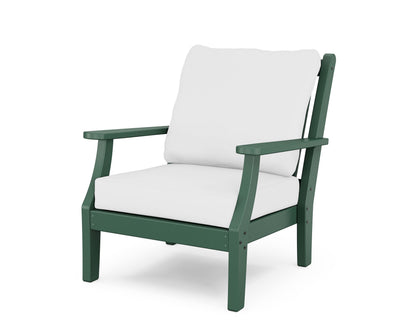 Country Living Wovendale Deep Seating Chair in Green / Natural
