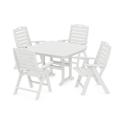 Nautical Highback Chair 5-Piece Dining Set