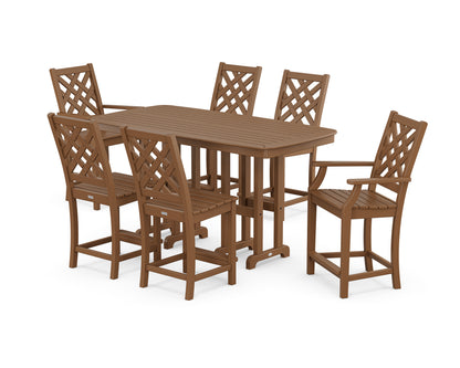 Country Living Wovendale 7-Piece Counter Set in Teak