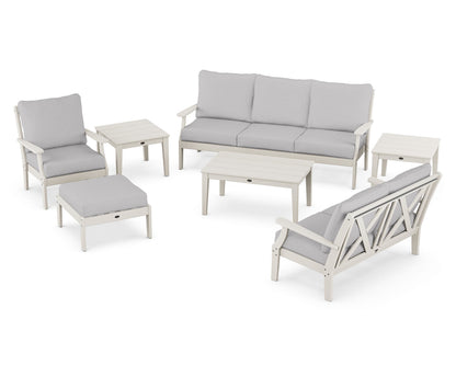 POLYWOOD® Braxton 7-Piece Deep Seating Set in Sand / Granite