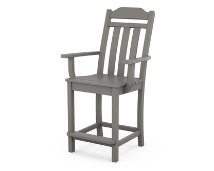 Country Living Cottage Counter Arm Chair in Slate Grey