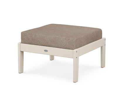 POLYWOOD® Braxton Deep Seating Ottoman in Sand / Spiced Burlap