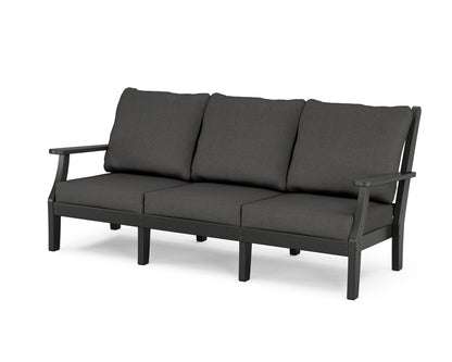 Country Living Wovendale Deep Seating Sofa in Black / Spectrum Carbon