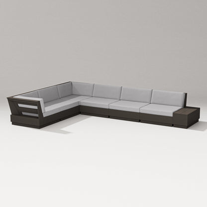 PW Designer Series Elevate 7-Piece Corner Sectional in Vintage Coffee / Granite