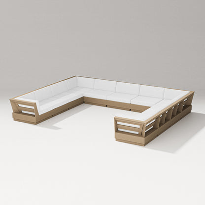 PW Designer Series Elevate Large U-Shaped Sectional in Vintage Sahara / Natural