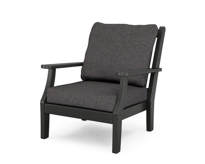 Country Living Wovendale Deep Seating Chair in Black / Ash Charcoal