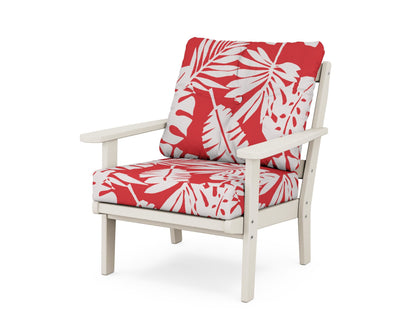 POLYWOOD® Mission Deep Seating Chair in Sand / Leaf Crimson