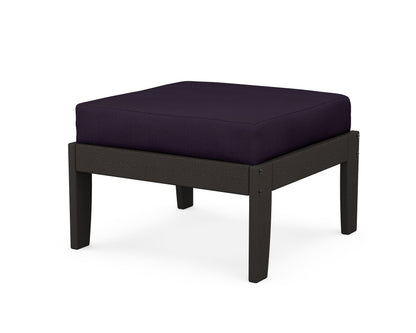 Unbranded Modular Ottoman - Classic in Vintage Coffee / Navy Linen