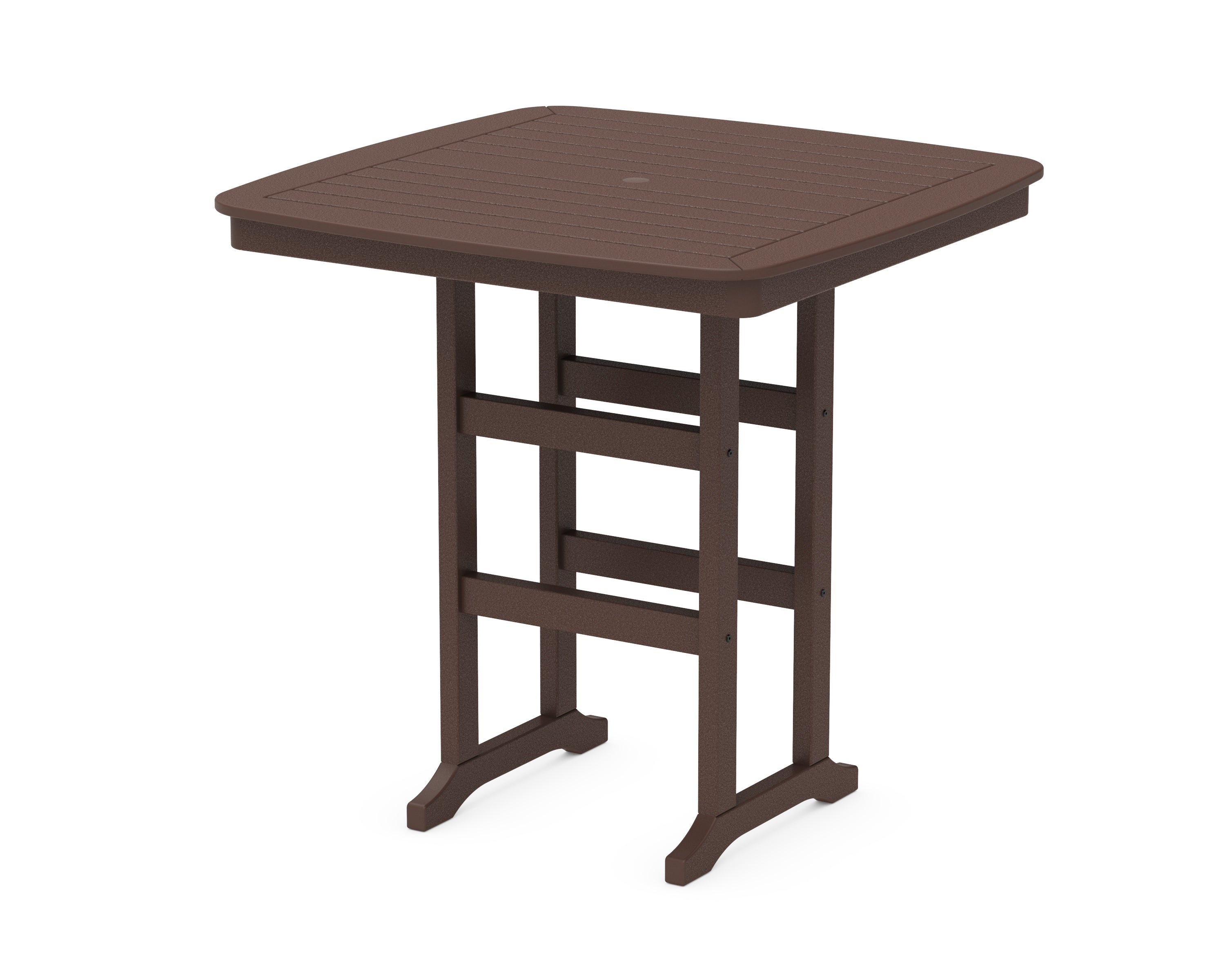 POLYWOOD® Nautical 44" Bar Table in Mahogany