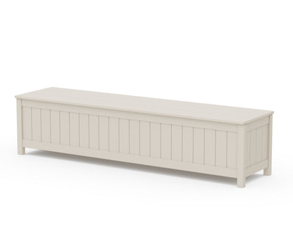POLYWOOD® Vineyard 72" Storage Bench in Sand