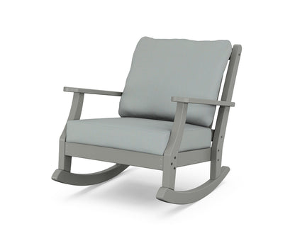 Country Living Wovendale Deep Seating Rocking Chair in Slate Grey / Spa