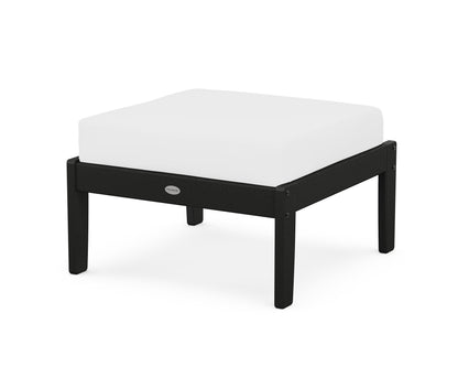 POLYWOOD® Braxton Deep Seating Ottoman in Black / Natural