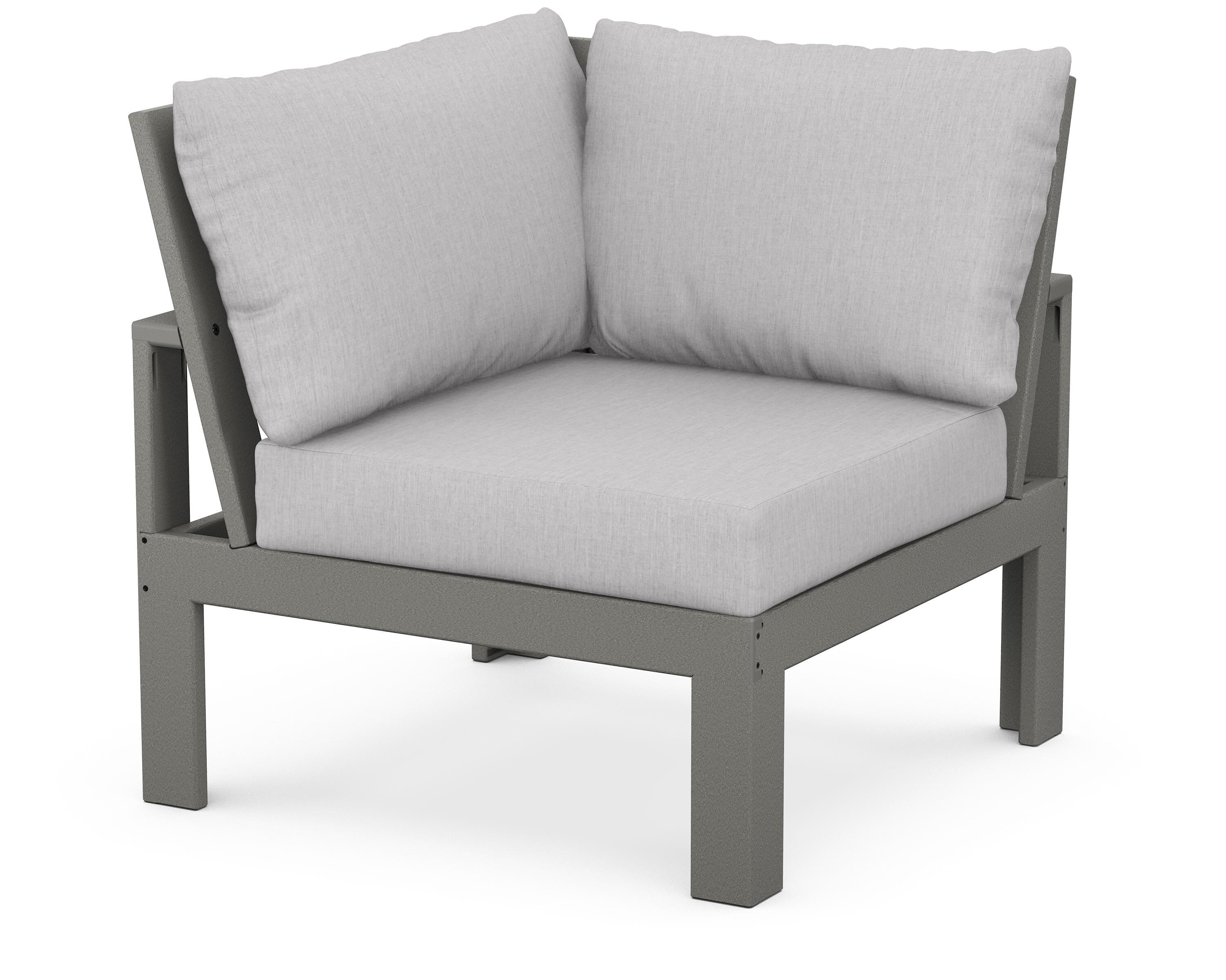 Unbranded Modular Corner Chair in Slate Grey / Granite