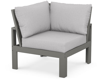 Unbranded Modular Corner Chair in Slate Grey / Granite