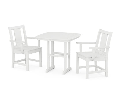 POLYWOOD® Prairie 3-Piece Dining Set in White