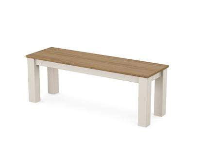 POLYWOOD® Studio Parsons 48" Bench in Sand / Natural