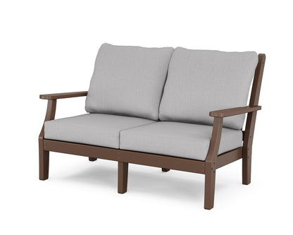 Country Living Wovendale Deep Seating Loveseat in Mahogany / Granite