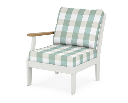 Braxton Modular Left Arm Chair - White