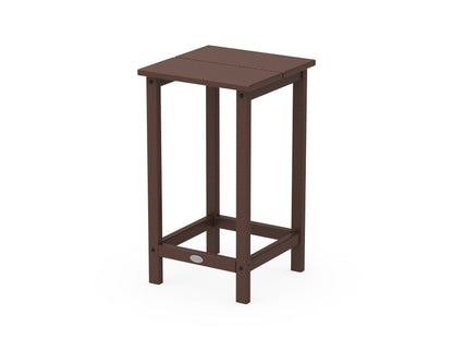 POLYWOOD® Studio Square Counter Side Table in Mahogany