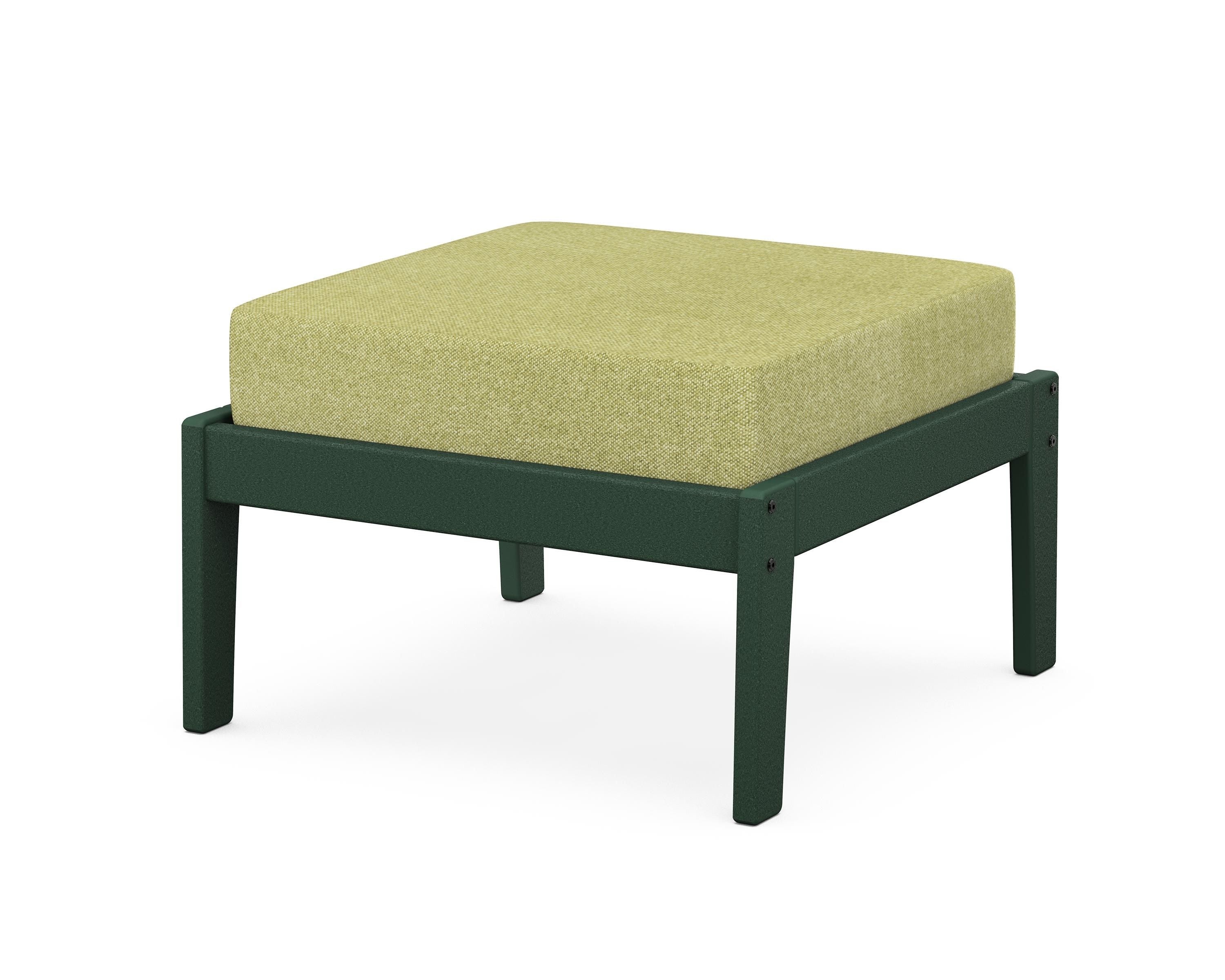 Unbranded Deep Seating Ottoman in Green / Chartreuse Boucle