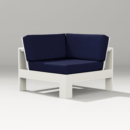 PW Designer Series Latitude Modular Corner Chair in Vintage White / Navy