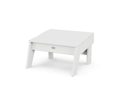 POLYWOOD® Modern Studio Ottoman in White