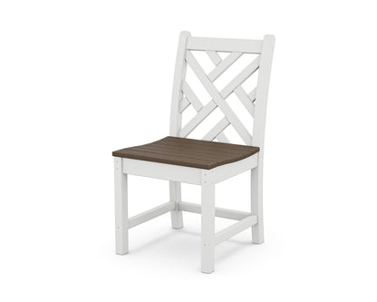 POLYWOOD® Chippendale Dining Side Chair in White / Kona